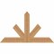 Ekena Millwork Saratoga Timber Gable Bracket, Western Red Cedar, 36"W x 21"H x 1 1/2"D x 3 1/2"F, 14/12 Pitch GBW036X21X0204SAR00SWR - alternate 1